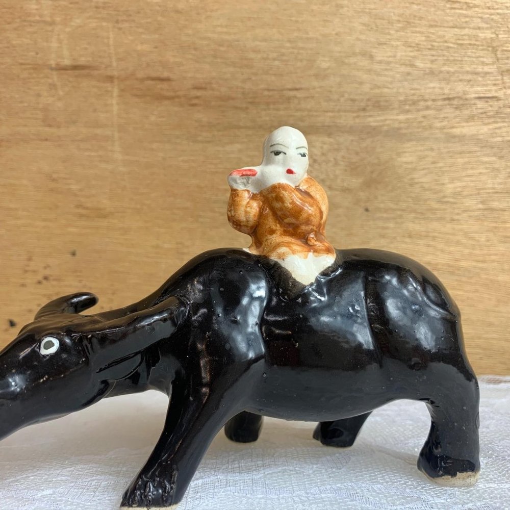 Antique Chinese Bull Rider - Picture 10 of 10